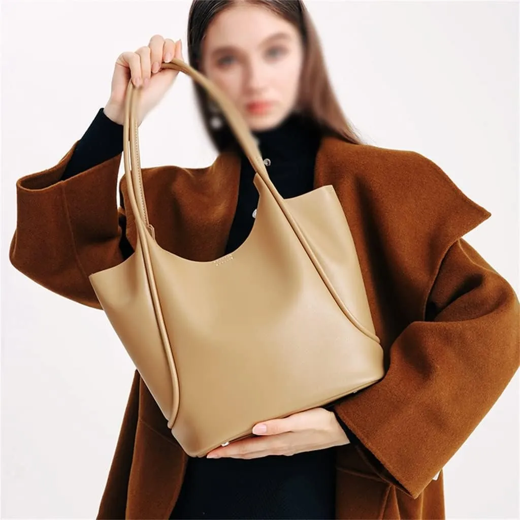 Female Autumn and Winter Texture Tote Bag Design Sigle Shoulder Portable Cross-Body Commuting Bag