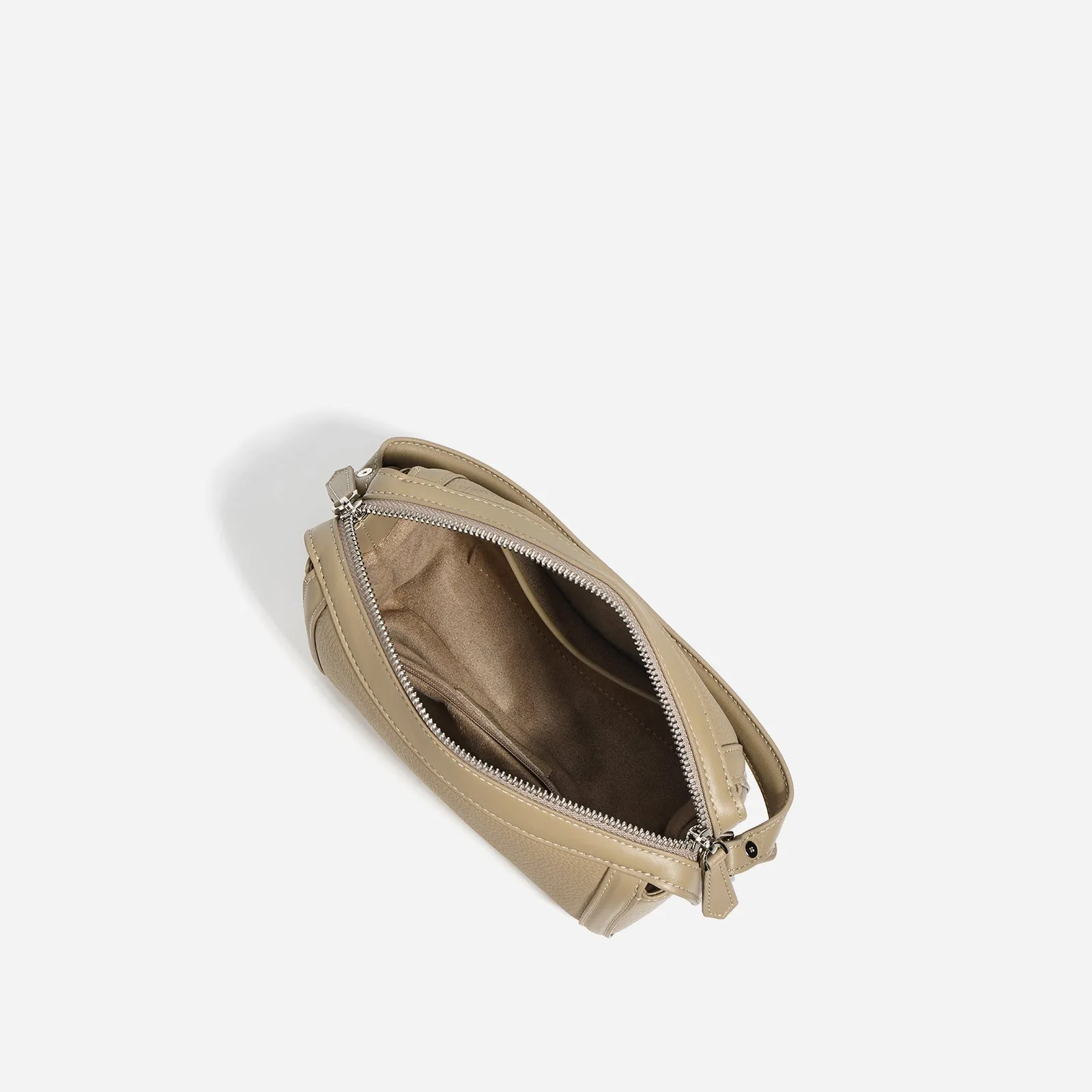 First Layer Cowhide Boston Simple Textured Crossbody Bags