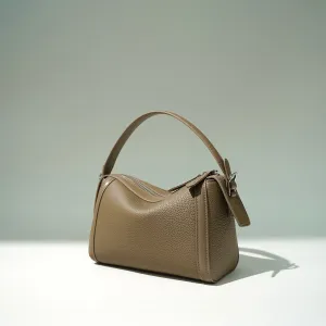 First Layer Cowhide Boston Simple Textured Crossbody Bags