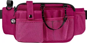 First Lifesaver Nurse Fanny Pack with Multi-Compartment and Tape Holder For Nurses and Nursing Students (Pink)
