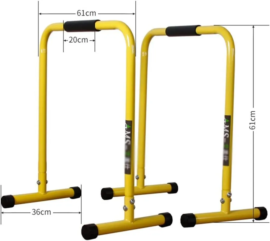 Fitness Multi-Function Horizontal Bar Parallel Bar Training Equipment Home Pull-up Device Push-up Stand Sport Equipment ，Yellow-36x61x61cm