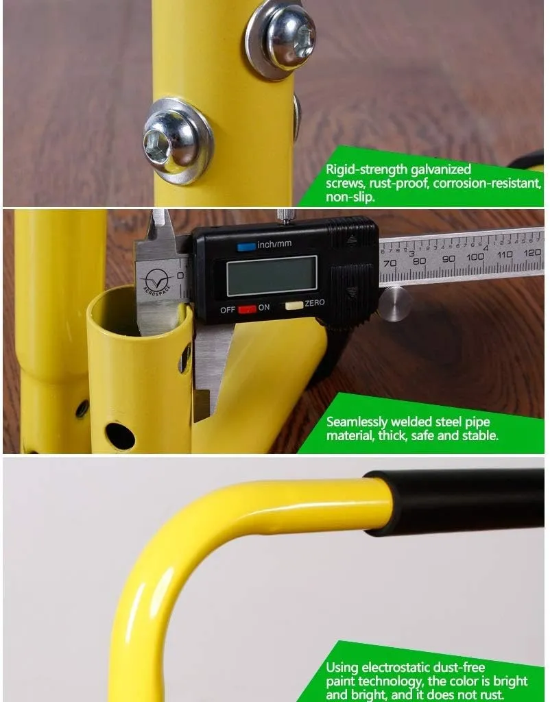 Fitness Multi-Function Horizontal Bar Parallel Bar Training Equipment Home Pull-up Device Push-up Stand Sport Equipment ，Yellow-36x61x61cm