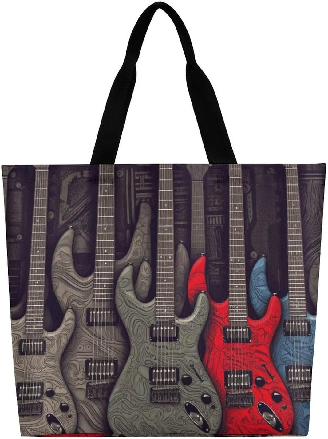 Foldable Grocery Bag Reusable Shopping Bag Ancient Egyptian Hieroglyph Tote Bag Casual Handbags for Work Shopping