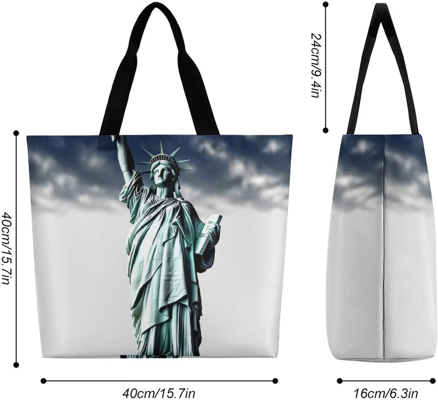 Foldable Grocery Bag Reusable Shopping Bag Cute Cherry Tote Bag Casual Handbags for Work Shopping