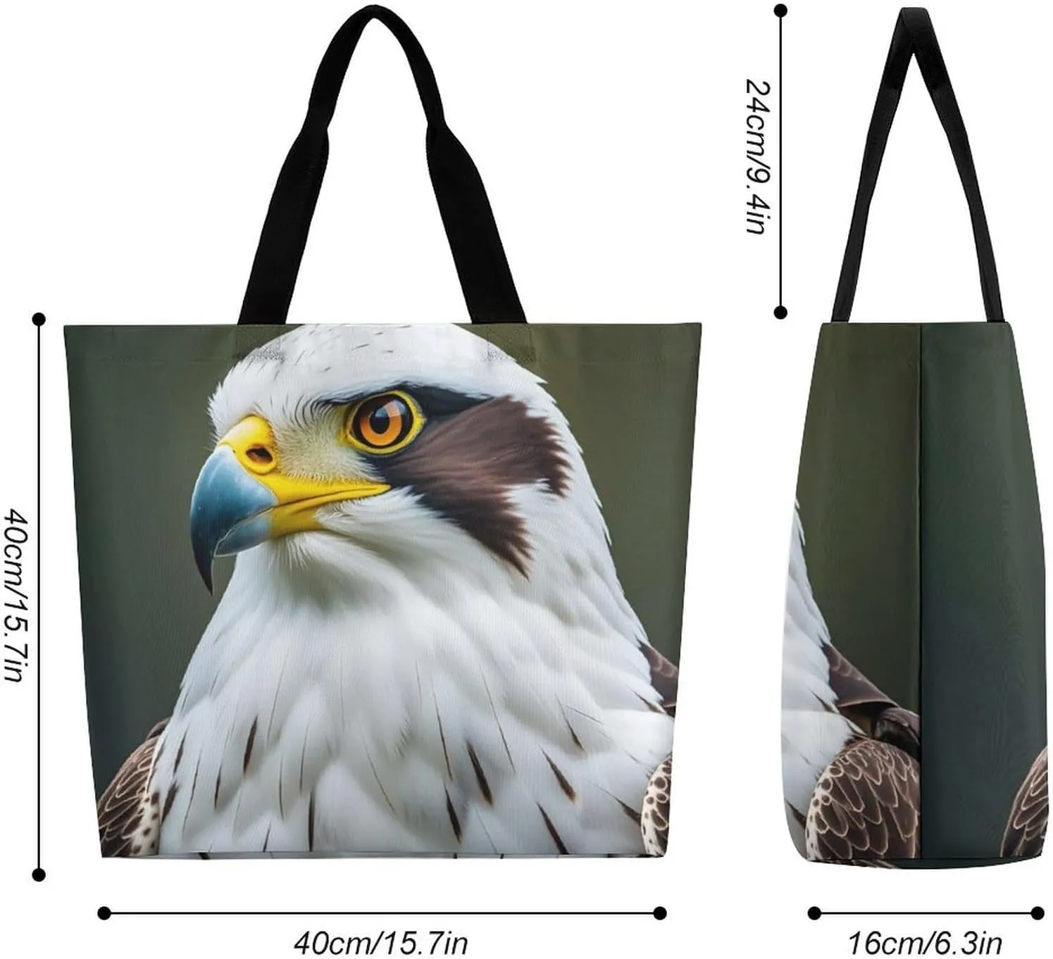 Foldable Grocery Bag Reusable Shopping Bag Red Black Spotted Ladybug Tote Bag Casual Handbags for Work Shopping