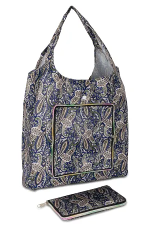 Foldable Shopping Bag | GREY PAISLEY | 0999ZZ