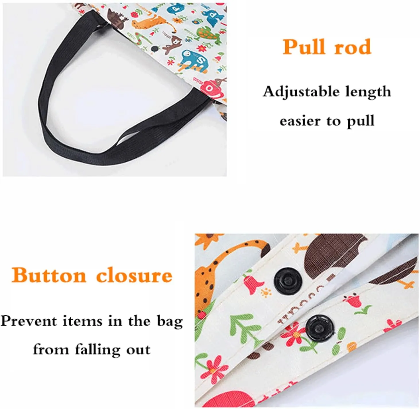 Foldable Shopping Bag with Wheels,Collapsible Shopping Trolley,Waterproof,with Wheels and Telescoping Handle,Foldable,Strong Bearing Capacity Large Capacity 1004