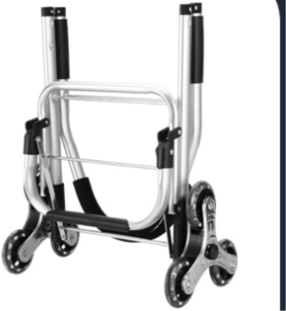 Folding Shopping Cart, Shopping Cart Foldable Shopping Trolleys Foldable Utility Cart with Climb Stairs Wheels and Elastic Rope Grocery Utility Carts(Color:B), 89*44cm