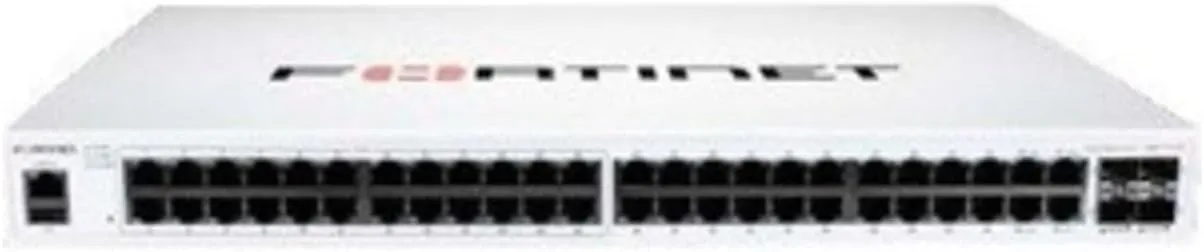 Fortinet FortiSwitch 100 FS-148F-POE Ethernet Switch - 48 Ports - Manageable - 2 Layer Supported - Modular - 476.30 W Power Consumption - 370 W PoE Budget - Optical Fiber, Twisted Pair - PoE Ports - 1