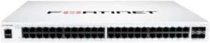 Fortinet FortiSwitch 100 FS-148F-POE Ethernet Switch - 48 Ports - Manageable - 2 Layer Supported - Modular - 476.30 W Power Consumption - 370 W PoE Budget - Optical Fiber, Twisted Pair - PoE Ports - 1