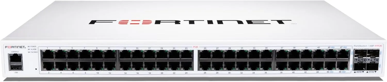 Fortinet FortiSwitch - 148F-FPOE L2  Management Switch with 740W PoE (FS-148F-FPOE)