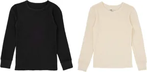 Fruit of the Loom boys Premium 2-pack Thermal Waffle Crew Top