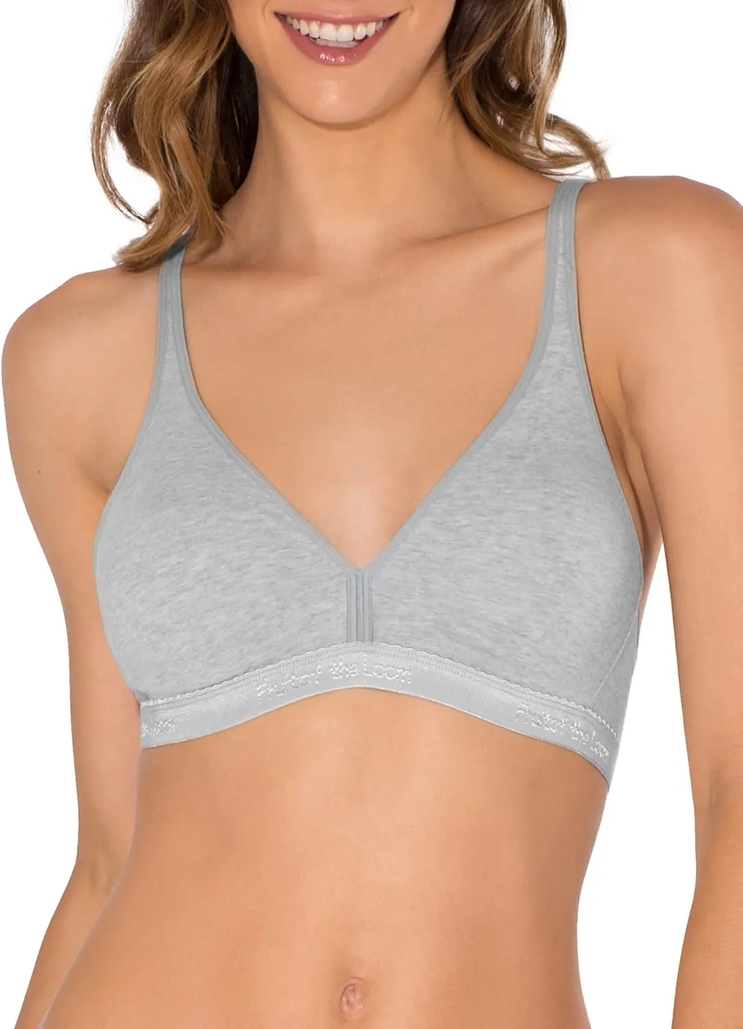Fruit of the Loom Women's Wirefree Cotton Bralette Available in Multi Packs