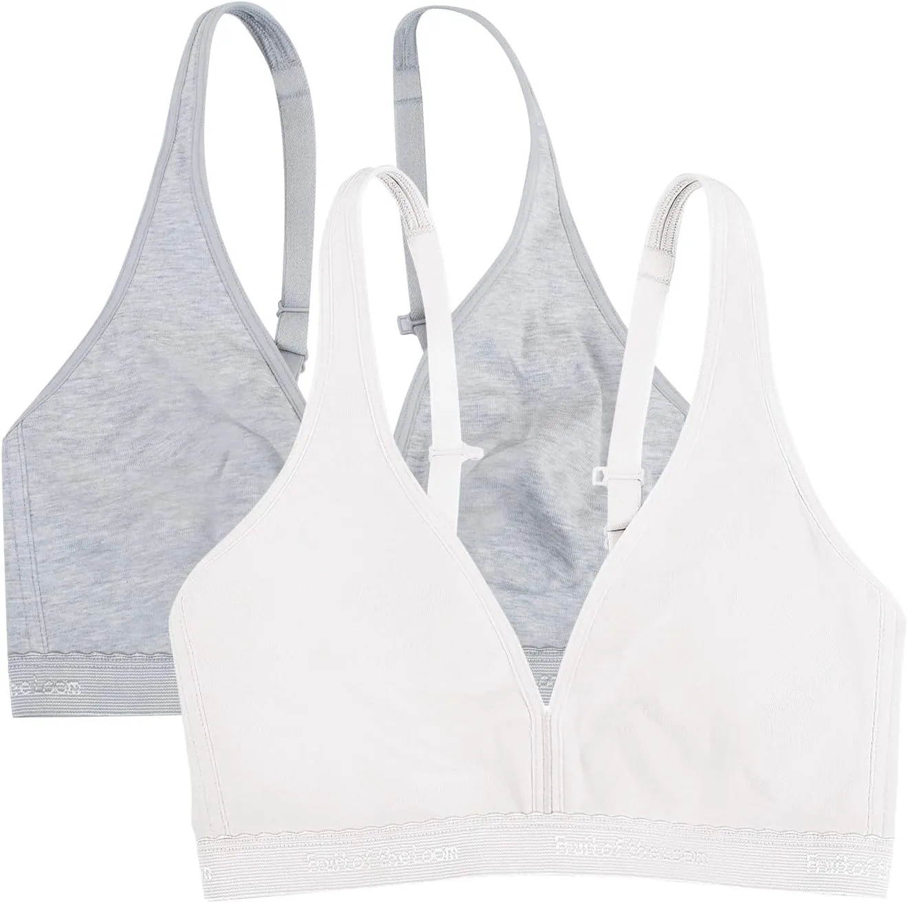Fruit of the Loom Women's Wirefree Cotton Bralette Available in Multi Packs