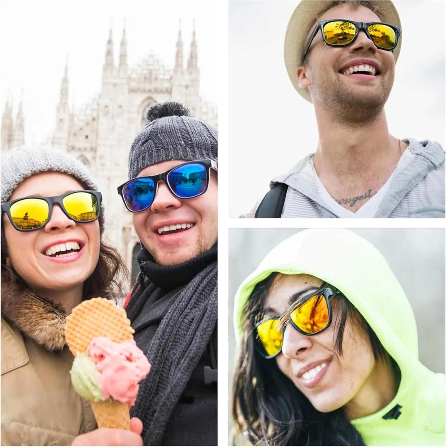 Full Reader Sunglasses Women Men, Womens Mens Reading Sun Glasses Mirroed Pink Blue Lenses Outdoor Not Bifocal Mirrored Orange, 1.0