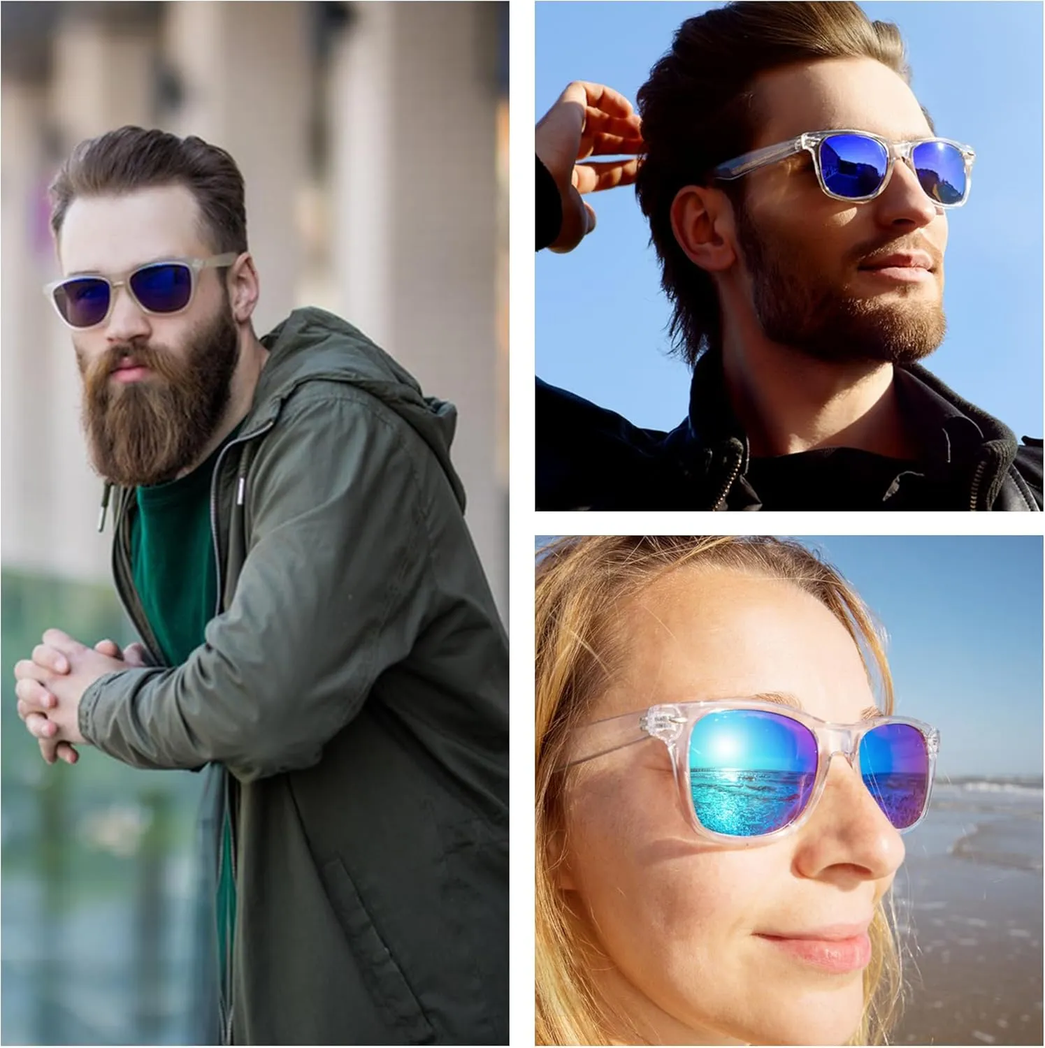 Full Reader Sunglasses Women Men, Womens Mens Reading Sun Glasses Mirroed Pink Blue Lenses Outdoor Not Bifocal Mirrored Purple, 1.5