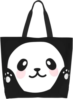 Fun Dog Paw Tote Bag For Women, Shoulder Bags Big Foldable Reusable Grocery Handbag For Travel Shopping Picnic
