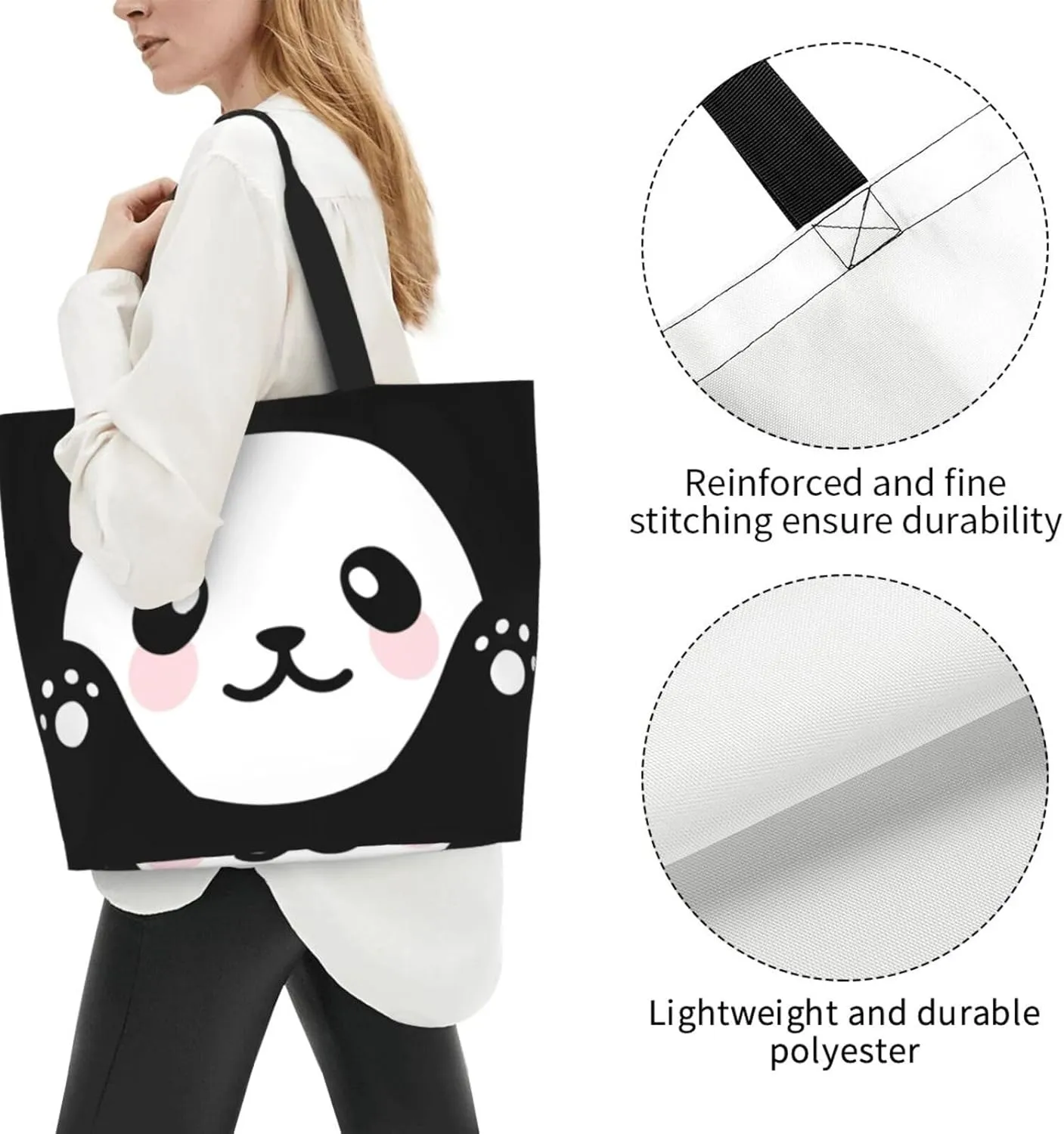 Fun Dog Paw Tote Bag For Women, Shoulder Bags Big Foldable Reusable Grocery Handbag For Travel Shopping Picnic