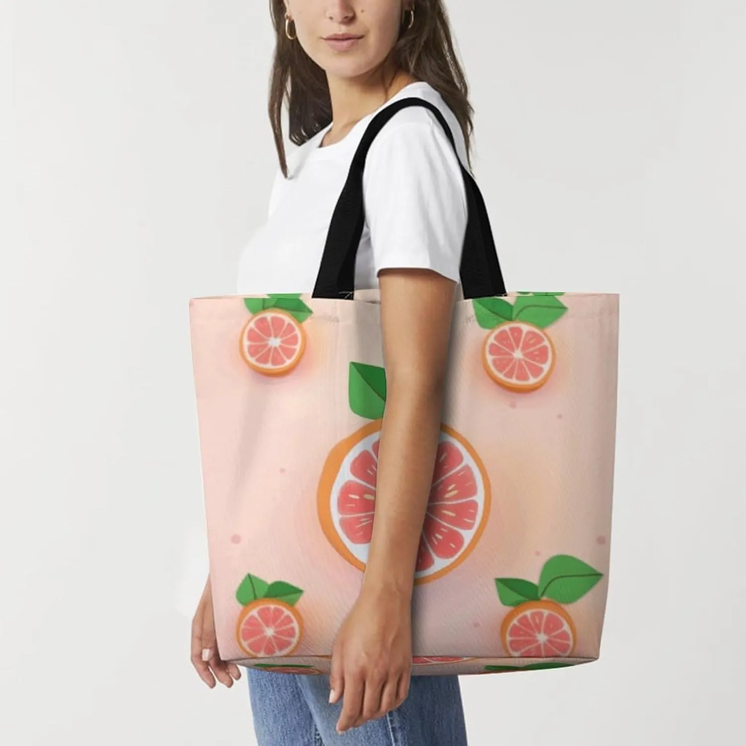 Funny Cute Squirrel Tote Bag for Women Reusable Grocery Shoulder Bag Shopping Bags for Travel, Groceries