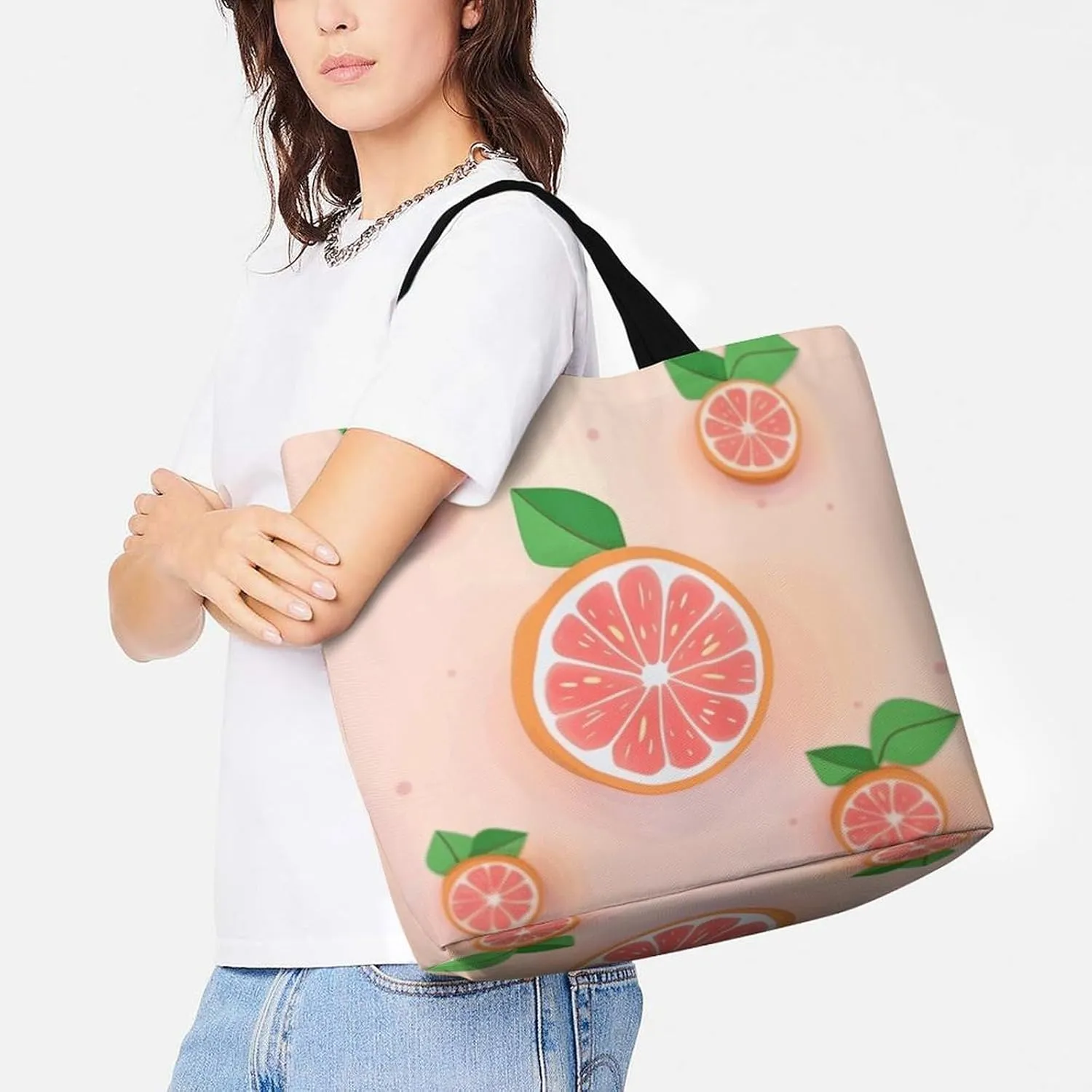 Funny Cute Squirrel Tote Bag for Women Reusable Grocery Shoulder Bag Shopping Bags for Travel, Groceries