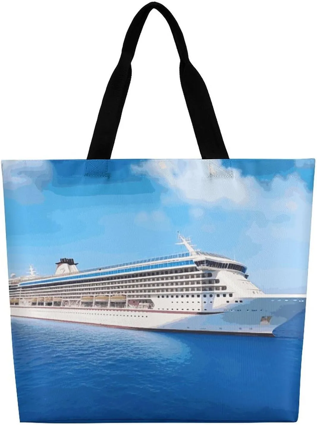 Funny Cute Squirrel Tote Bag for Women Reusable Grocery Shoulder Bag Shopping Bags for Travel, Groceries
