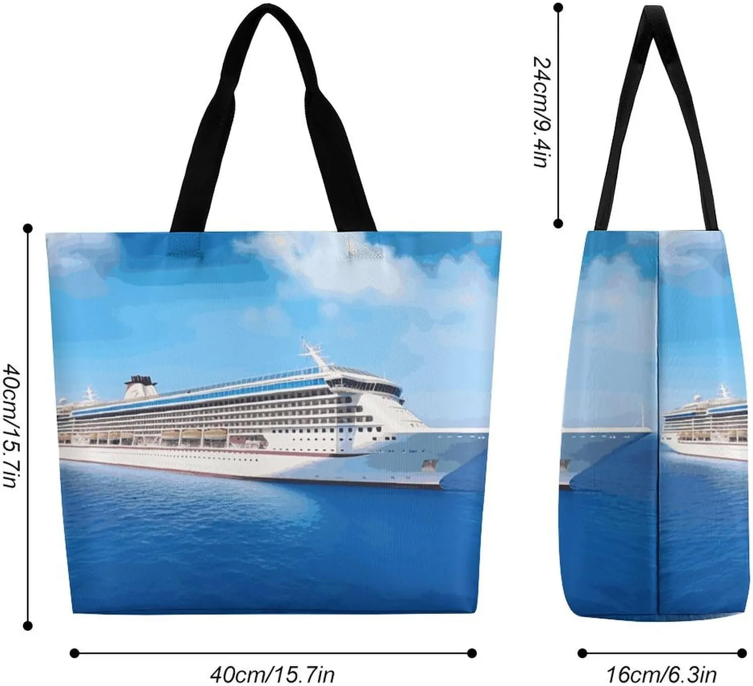 Funny Cute Squirrel Tote Bag for Women Reusable Grocery Shoulder Bag Shopping Bags for Travel, Groceries