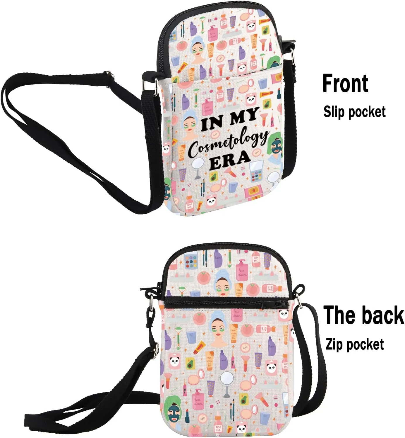 G2TUP Cosmetologist Gift In My Cosmetology Era Makeup Bag Cosmetology Lover Cosmetic Bag Makeup Artist Gift (Cosmetology Era S)