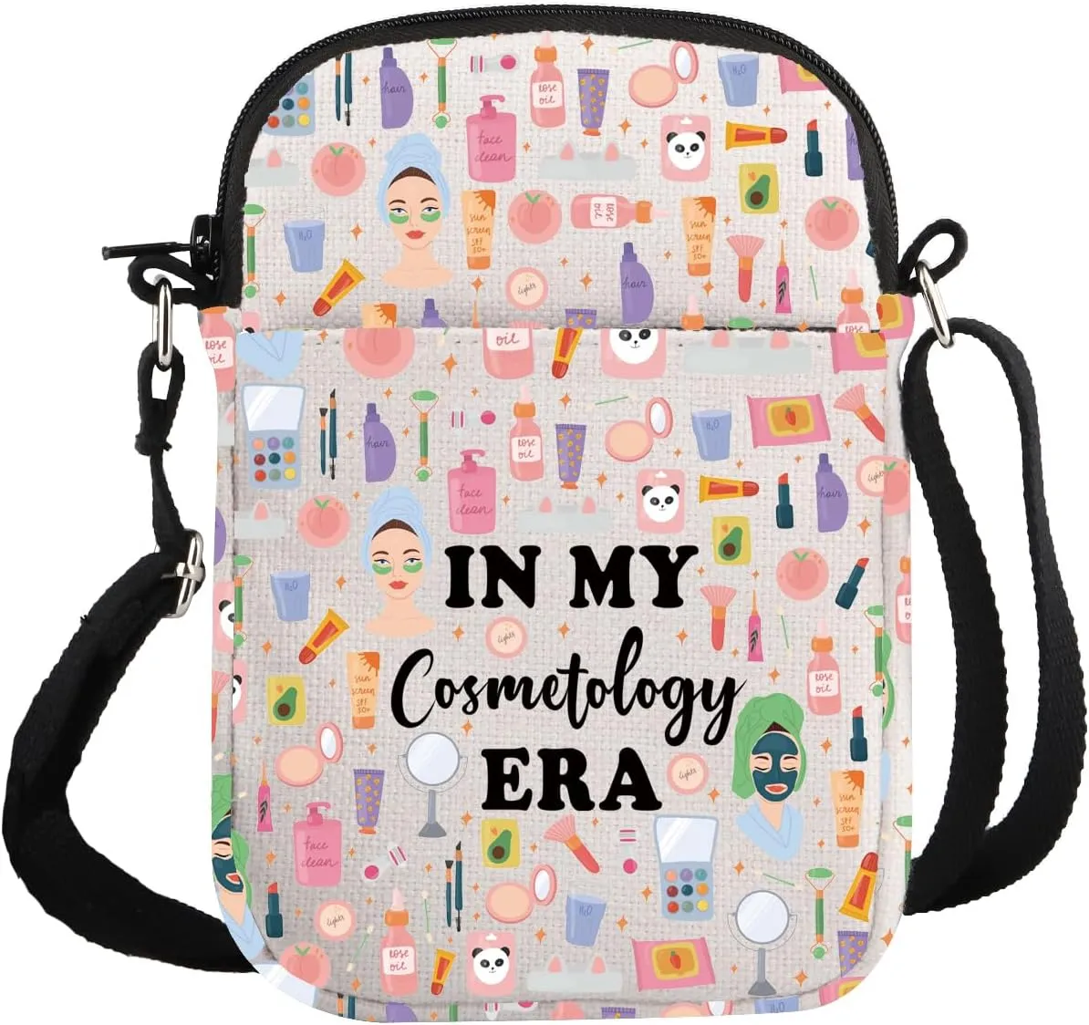 G2TUP Cosmetologist Gift In My Cosmetology Era Makeup Bag Cosmetology Lover Cosmetic Bag Makeup Artist Gift (Cosmetology Era S)