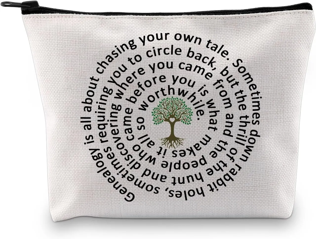 G2TUP Genealogy Lover Gift Genealogist Makeup Bag Family Historian Cosmetic Bag Family Researcher Gift (Genealogist MB)