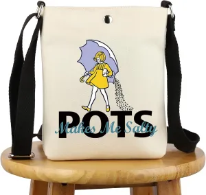 G2TUP POTS Awareness Gift: POTS Makes Me Salty Makeup Bag cosmetic bag for Dysautonomia Syndrome Fighter Warrior