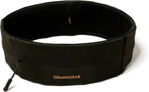 GEMINIGEAR Running Belt Fanny Pack Waist Bag with Zipper Pocket Durable and Light (Black, X-Small)