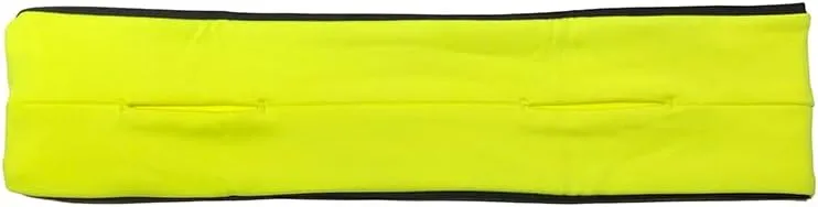 GEMINIGEAR Running Belt Fanny Pack Waist Bag with Zipper Pocket Durable and Light (Lemon, Large)