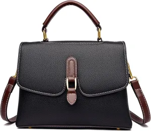 Genuine Leather Tote Bag Satchel Shoulder Bag Top Handle Bag Purses and Handbag Crossbody Bag, One Color, One Size