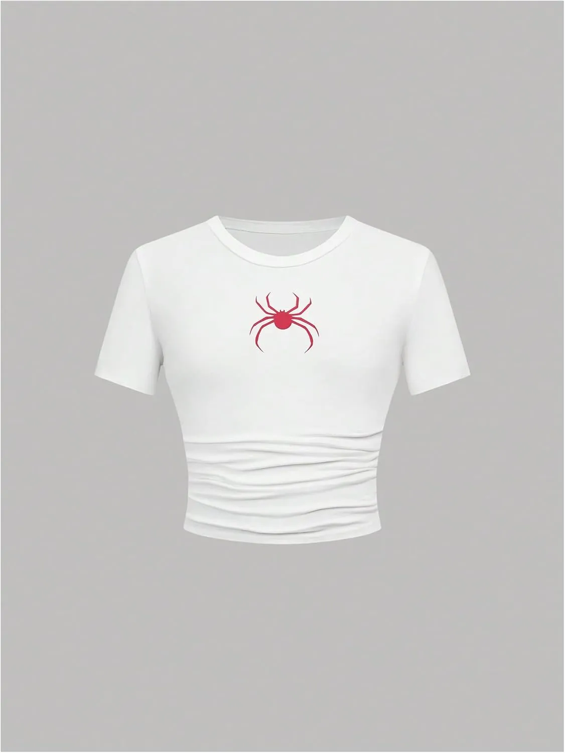 Girl's 2 Packs Graphic Tees Short Sleeve Crew Neck Crop Tops Slim Fit Summer Cute Tees