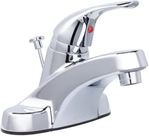 Glacier Bay Aragon 4 in. Centerset Single-Handle Low-Arc Bathroom Faucet in Chrome
