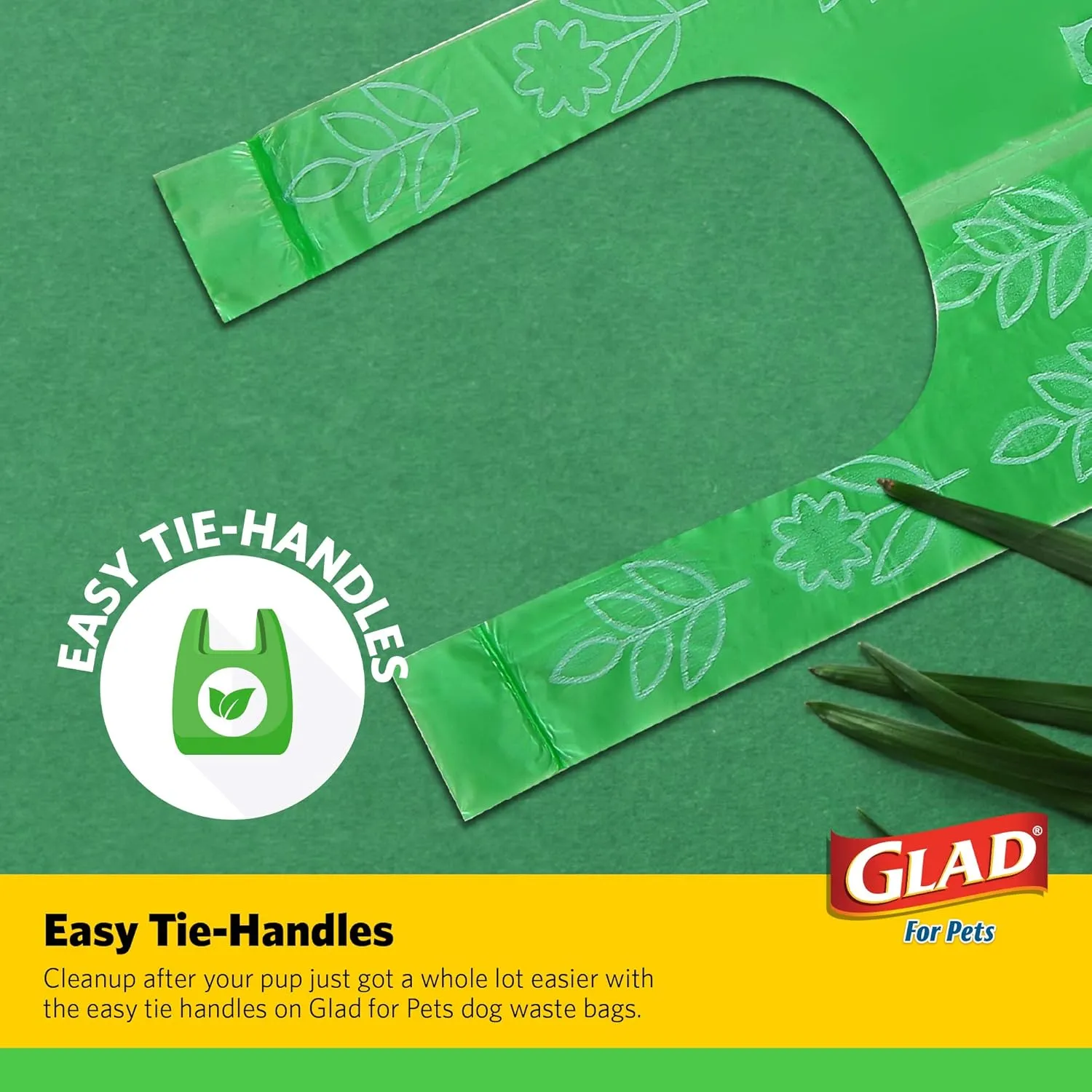 Glad Eco Friendly Dog Waste Bags | 24 Rolls of Lavender Scented Dog Waste Bags, 360 Bags in Total | Dog Waste Bags for All Dogs, Leak Proof and Strong Dog Poop Bags, Green, 360 Count