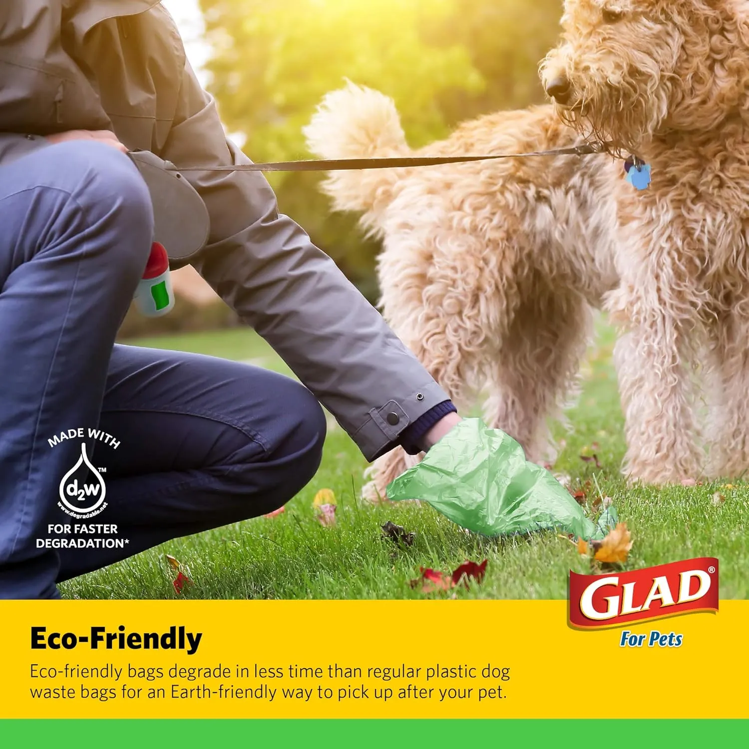 Glad Eco Friendly Dog Waste Bags | 24 Rolls of Lavender Scented Dog Waste Bags, 360 Bags in Total | Dog Waste Bags for All Dogs, Leak Proof and Strong Dog Poop Bags, Green, 360 Count