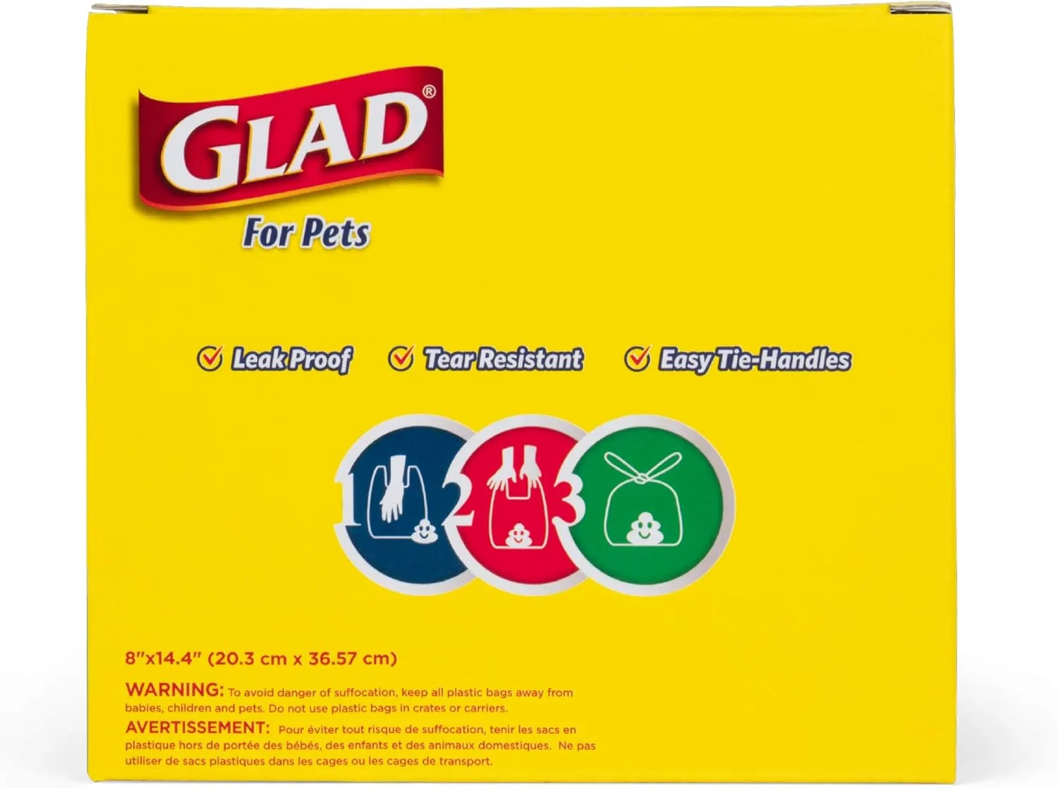 Glad Eco Friendly Dog Waste Bags | 24 Rolls of Lavender Scented Dog Waste Bags, 360 Bags in Total | Dog Waste Bags for All Dogs, Leak Proof and Strong Dog Poop Bags, Green, 360 Count