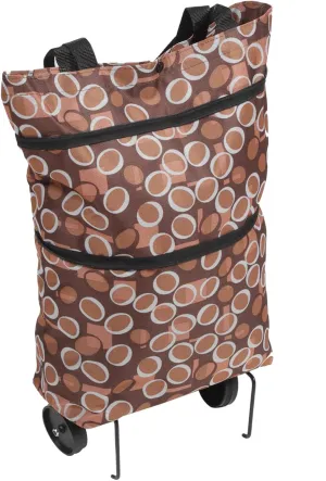 GLEAVI Grocery Tote Bag Shopping Bag on Wheels Lightweight Shopping Cart for Daily Use