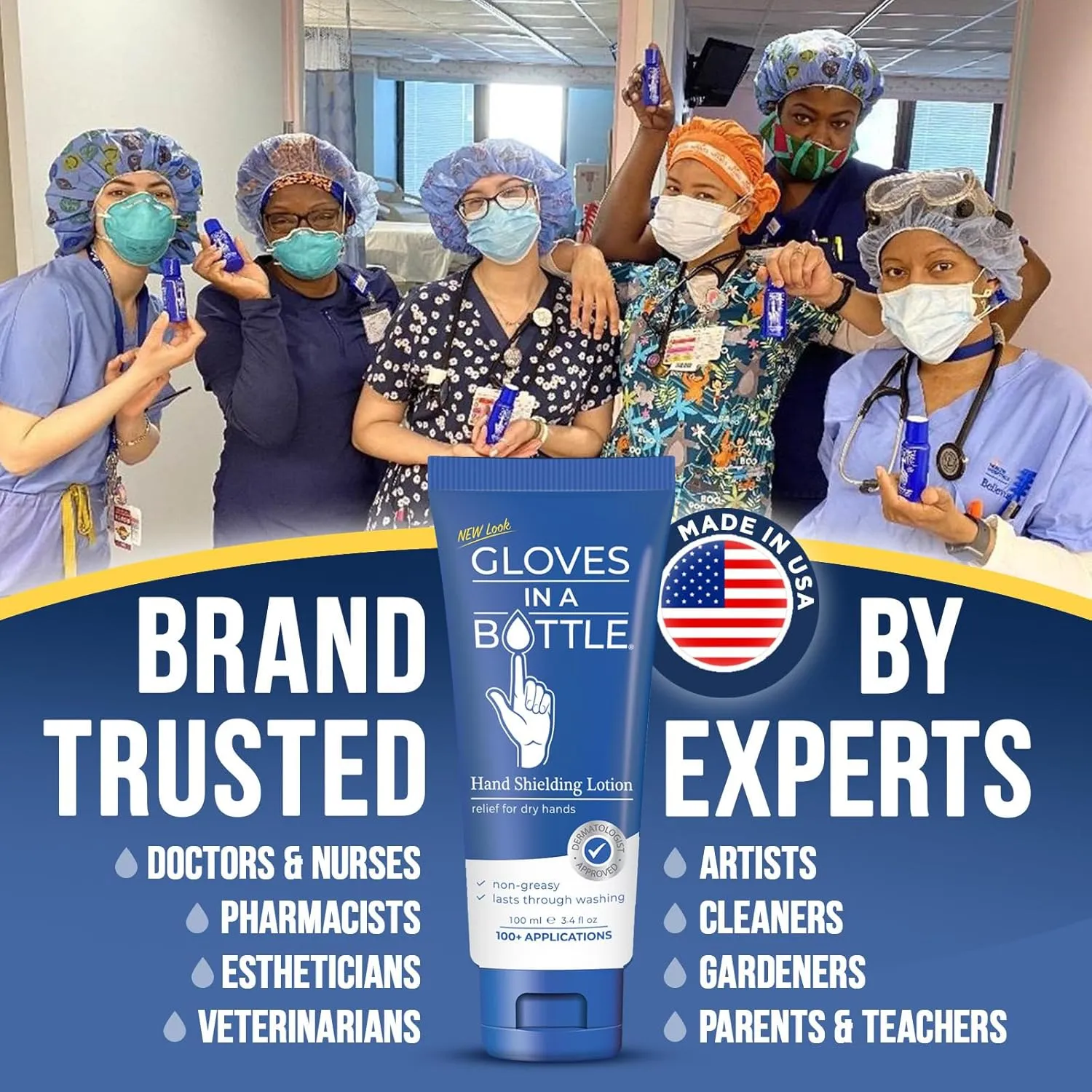 Gloves In A Bottle Shielding Lotion 3.4oz/100ml Tube   2oz Combo - Second Skin for Hands & Body