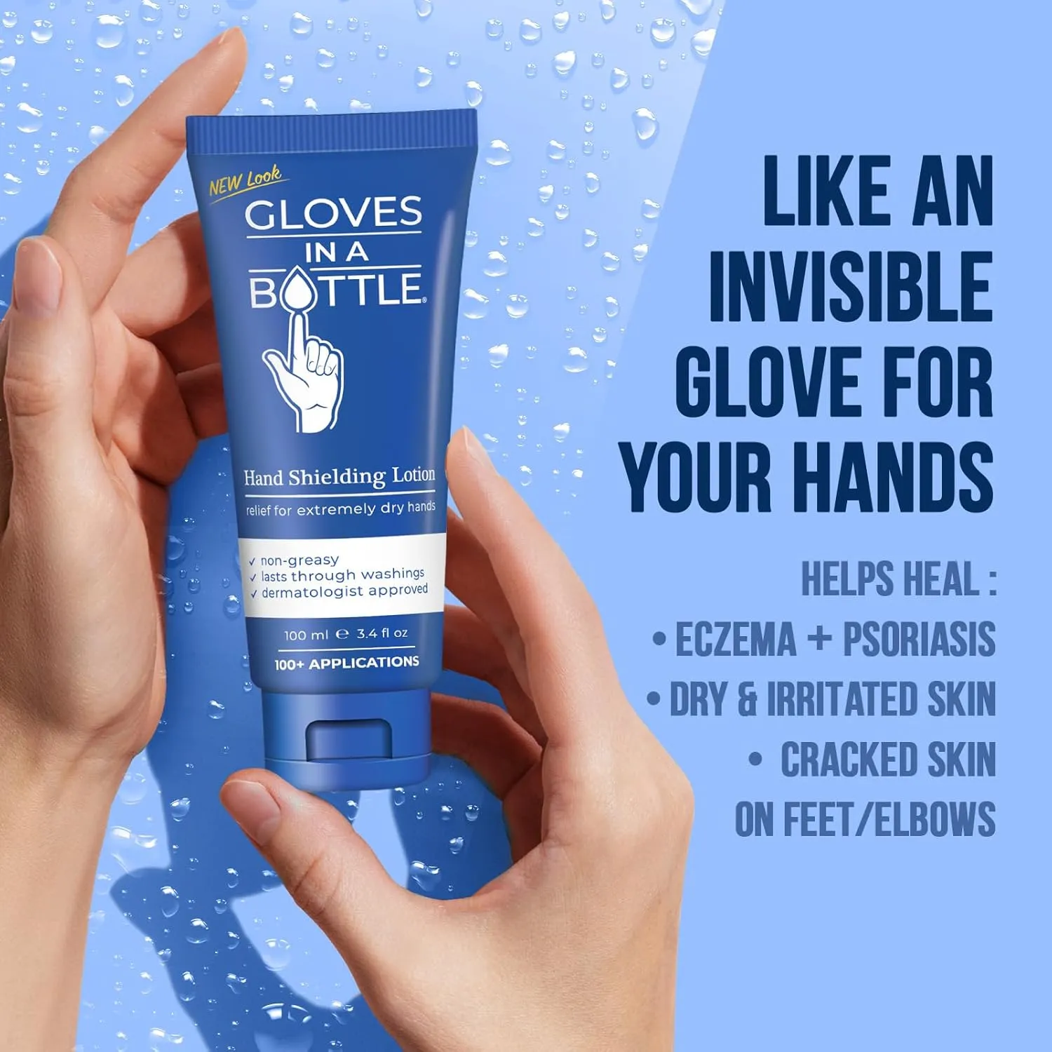 Gloves In A Bottle Shielding Lotion 3.4oz/100ml Tube   2oz Combo - Second Skin for Hands & Body