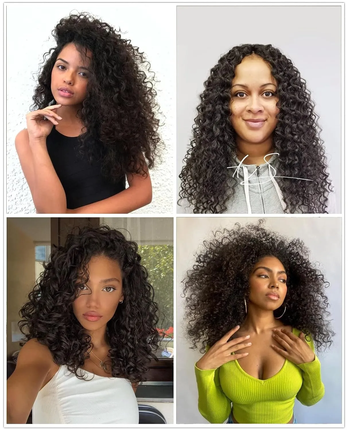 Gogo Curl 14 Inch 8 Packs Curly Crochet Hair for Black Women Color 2 Wavy Beach Curls Crochet Hair Water Wave Go Go Crotchet Hair Synthetic Curly Braiding Hair Extensions(14inch 8pack, 2)