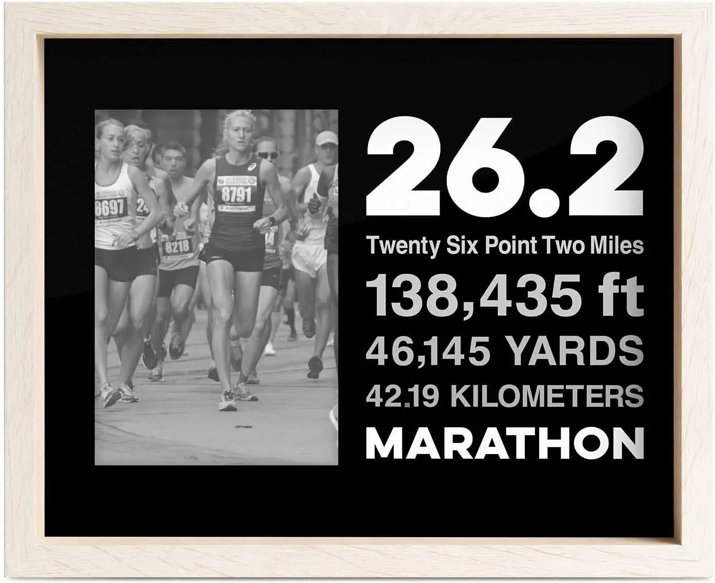 Gone For a Run Premier Running Photo Frame | 26.2 Math Miles