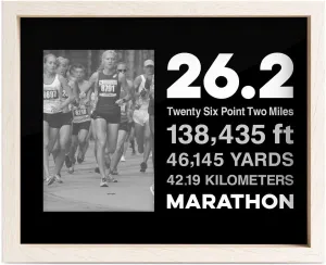 Gone For a Run Premier Running Photo Frame | 26.2 Math Miles