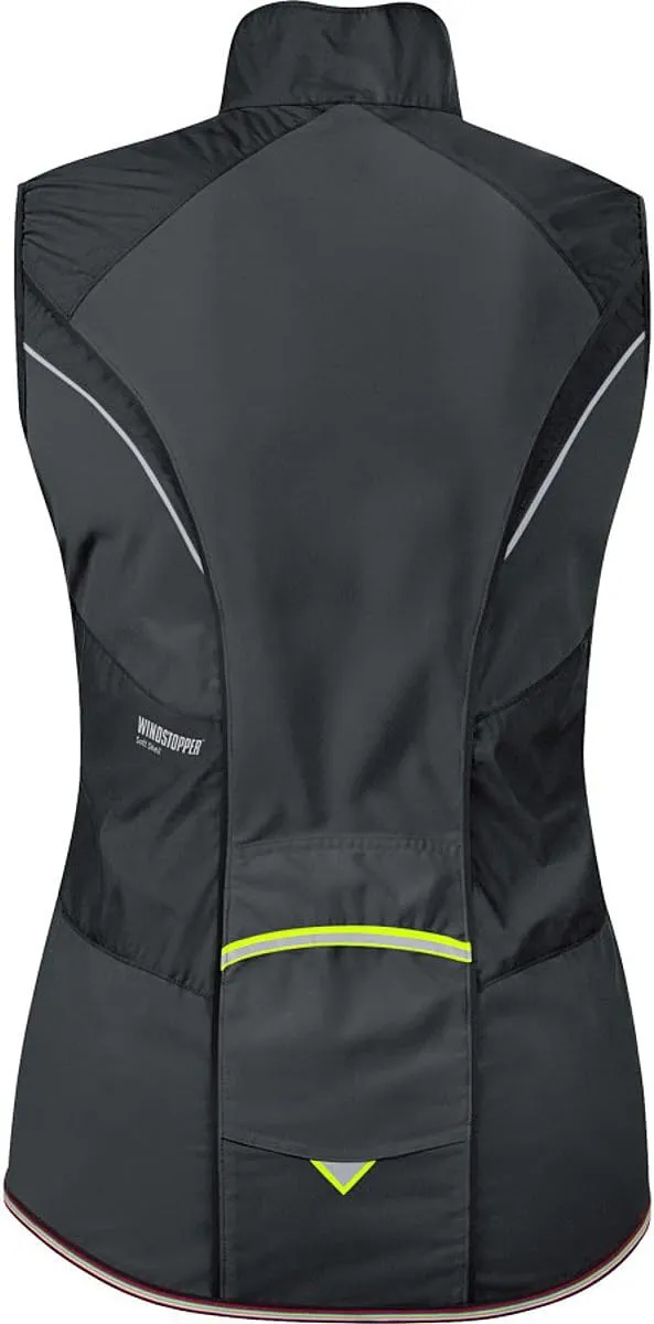 GORE BIKE WEAR Women's Power Windstopper Active Shell Vest, Black, Large