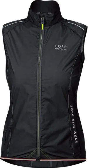 GORE BIKE WEAR Women's Power Windstopper Active Shell Vest, Black, Large