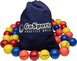 GoSports All Purpose Golf Balls for Play or Practice - Choose 16 or 32 Packs with Tote Bag