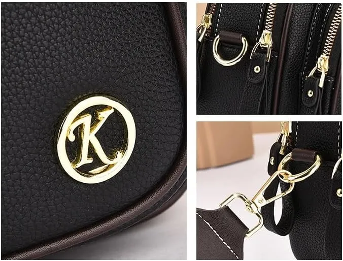 Gpmsign Leather Bag for Women: Fashionable women's shoulder bag - suitable for daily commuting and travel
