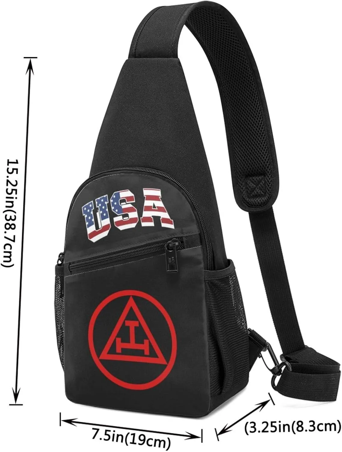 Grand Royal Arch,Casual one-shoulder crossbody chest bag, fashionable crossbody chest bag