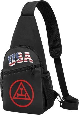 Grand Royal Arch,Casual one-shoulder crossbody chest bag, fashionable crossbody chest bag